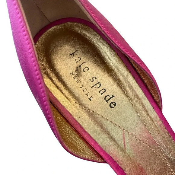 Kate Spade New York Satin Fuchsia Heels - Picture 5 of 8